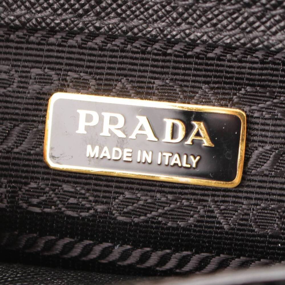 Prada Galleria Saffiano Handbag Shoulder Bag Black - Picture 8 of 10